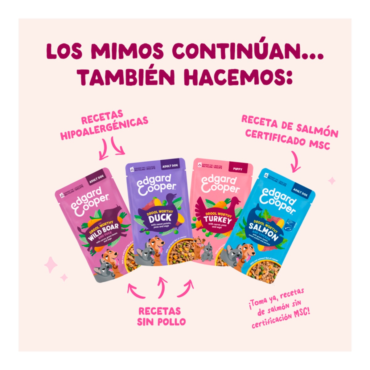 Comida húmeda para perros adultos Drool Worthy Dinners Edgard&Cooper 8 x 150 g 3
