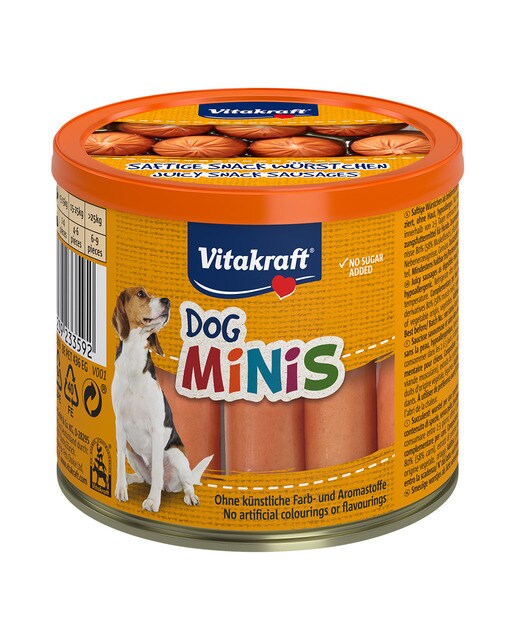 Vitakraft - Snack para perros salchichas Dog minis 120 g