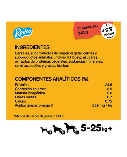 Snack para perros adultos Pedigree Rodeo buey 3