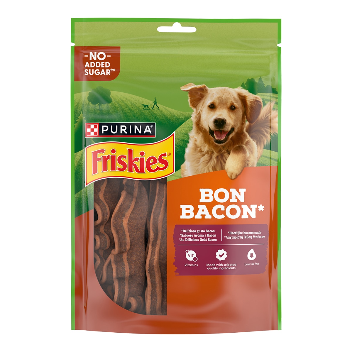 Purina Friskies - Snack para perros adultos Friskies Bon Bacon 120 g