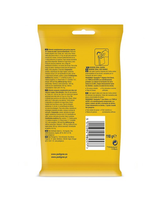 Snack para perros mini y pequeños Pedigree Dentastix 3