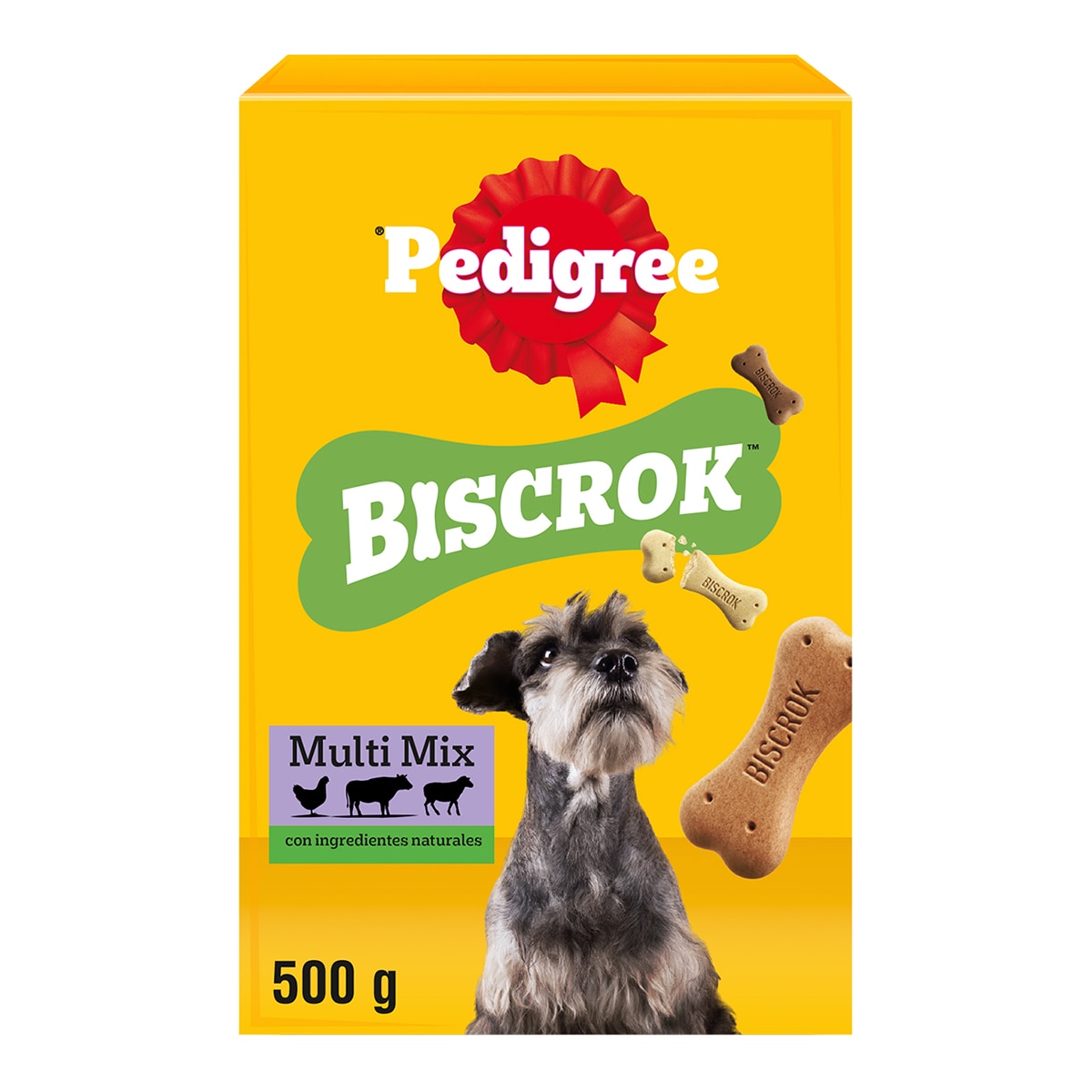 Pedigree - Snack para perros adultos Pedigree galletas Biscrok Multi Mix 500 g