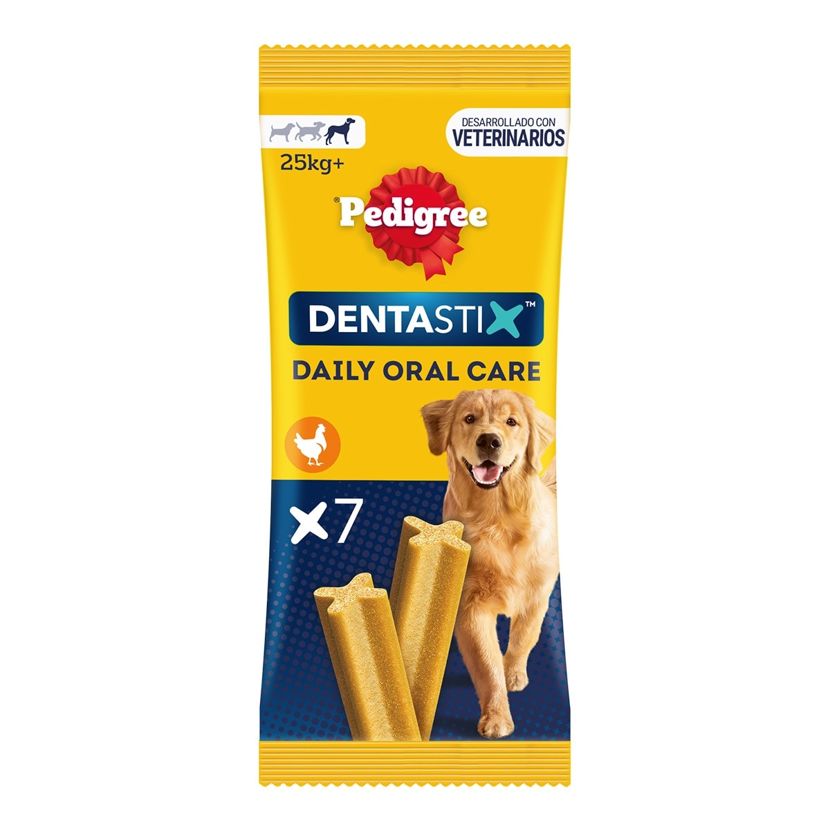 Pedigree Dentastix – Snack para perros grandes Pedigree Dentastix. Talla 7 sticks
