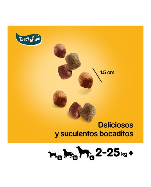 Snack para perros adultos Pedigree Tasty Chewy cubes pollo y pato 130 g 2