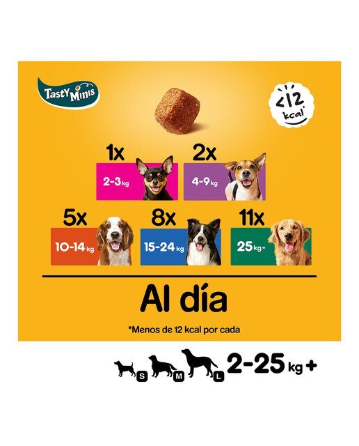 Snack para perros adultos Pedigree Tasty Chewy cubes pollo y pato 130 g 4