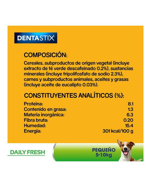 Snack para perros mini y pequeños Pedigree Dentastix Fresh 3