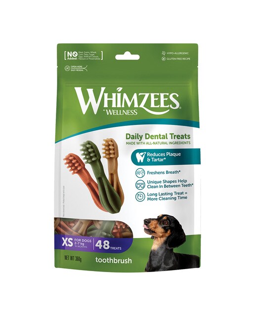 Snack para perros pequeños Whimzees cepillo dental mix 3