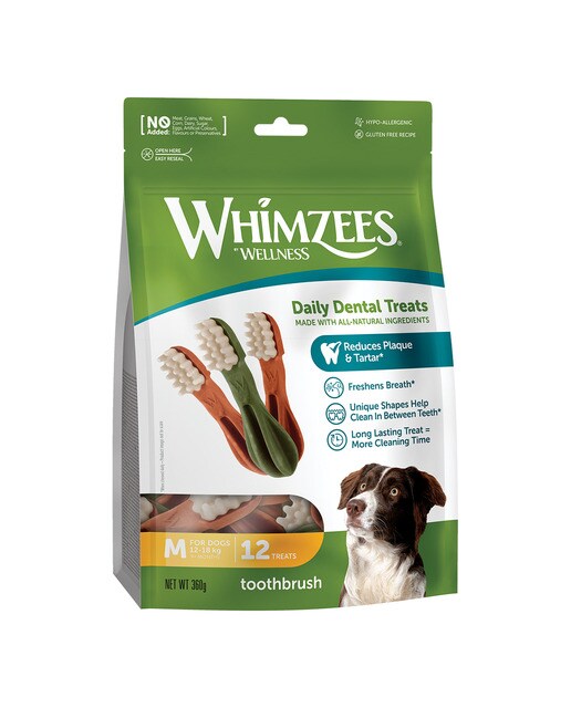 Whimzees - Snack para perros grandes Whimzees cepillo dental mix