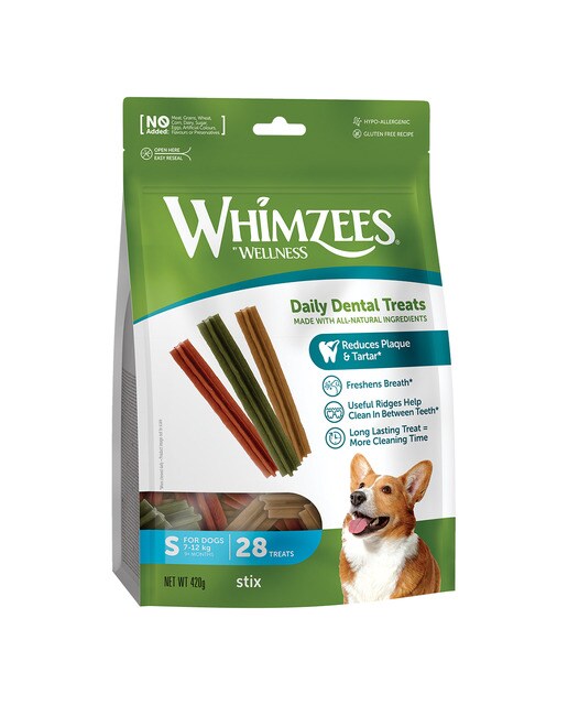 Whimzees - Snack para perros pequeños Whimzees hueso estrella mix bolsa grande