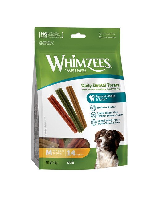 Whimzees - Snack para perros medianos Whimzees hueso estrella mix bolsa grande