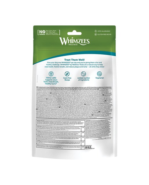 Snack para perros medianos Whimzees hueso estrella mix bolsa grande 2