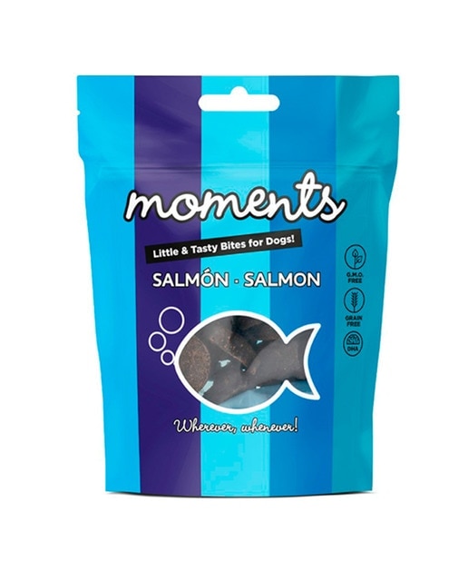 Moments - Snack para perros adultos Moments salmón 60 g