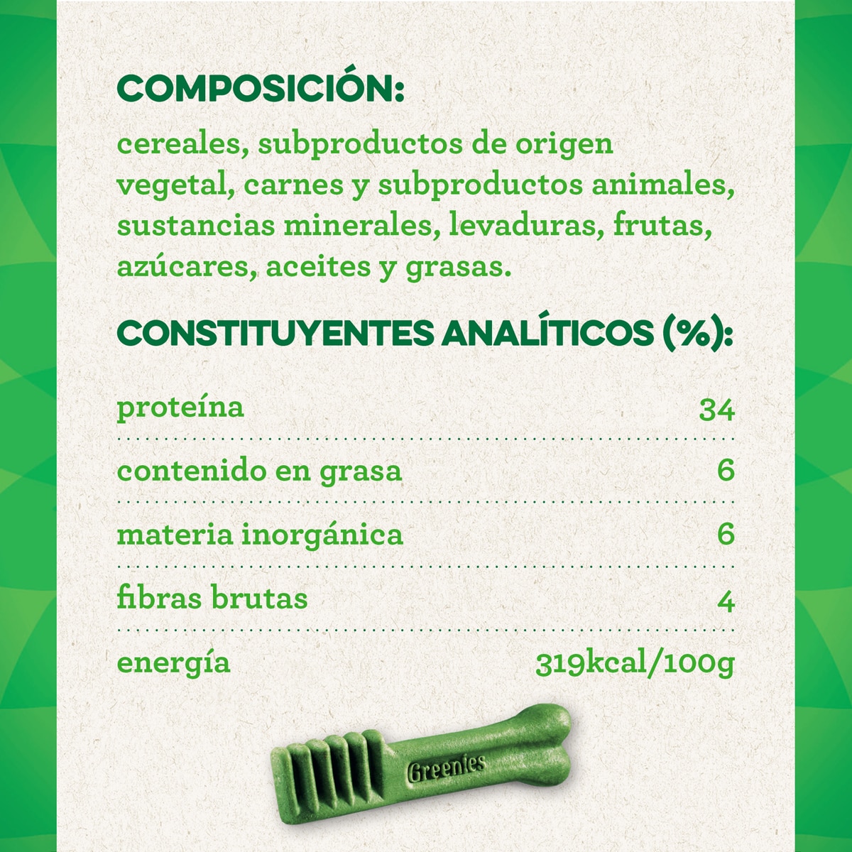 Snack dental para perros Greenies Large Original 170 g 6