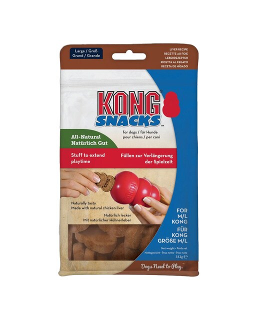 Kong - Snack para perros adultos grandes Kong hígado 312 g