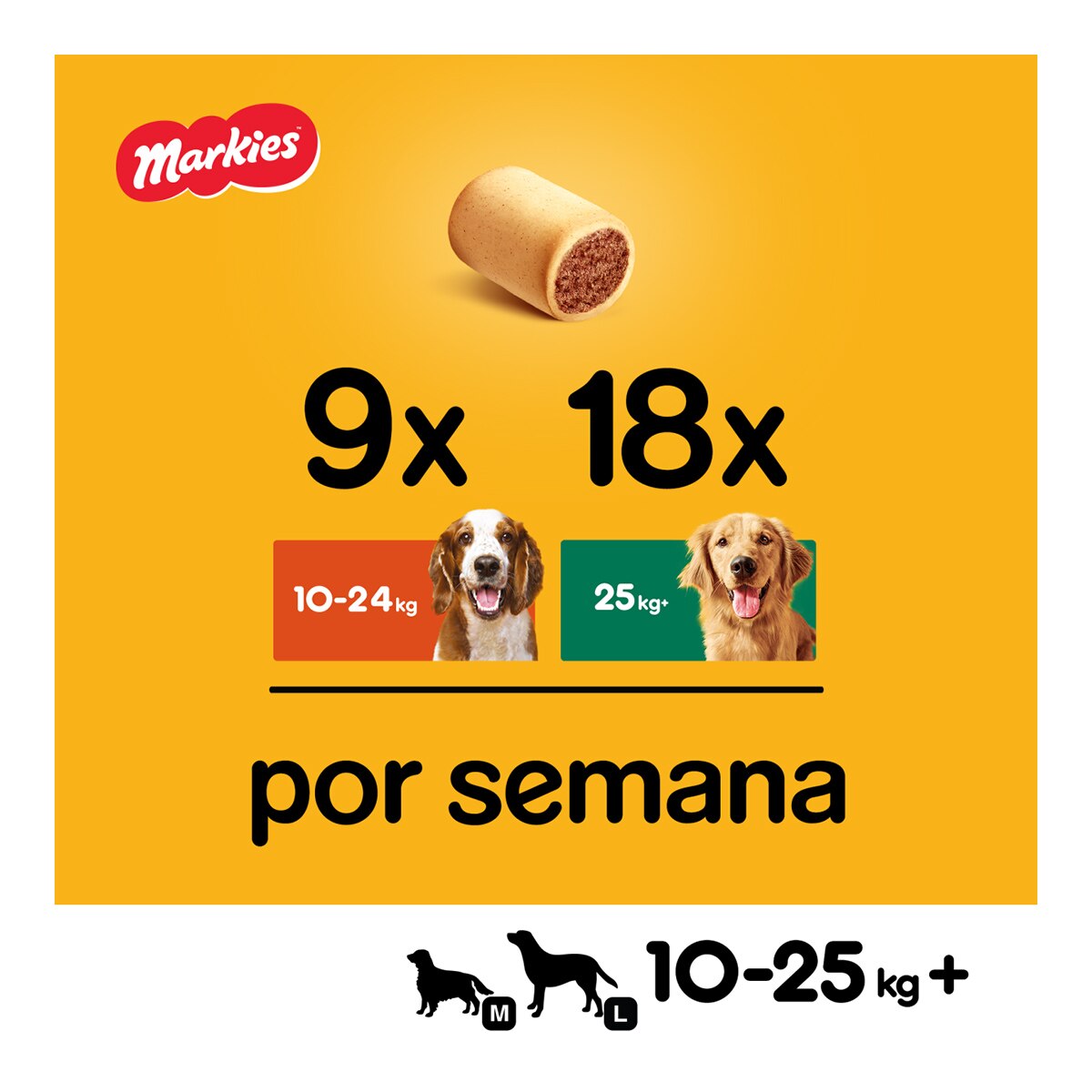 Snack para perros adultos medianos y grandes Pedigree Markies tuétano 1,5 kg 5