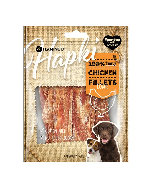 Flamingo - Snack para perros Flamingo filetes largos de pollo grain free 170 g