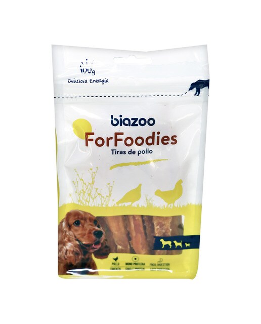 Biazoo - Snack para perros Biazoo ForFoodies tiras de pollo 100 g