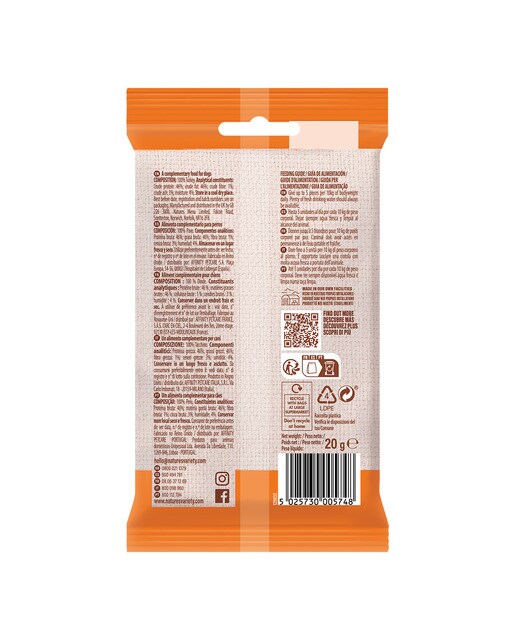 Snack para perros cachorros y adultos Nature's Variety Meat Bites pavo liofilizado 20 g 2