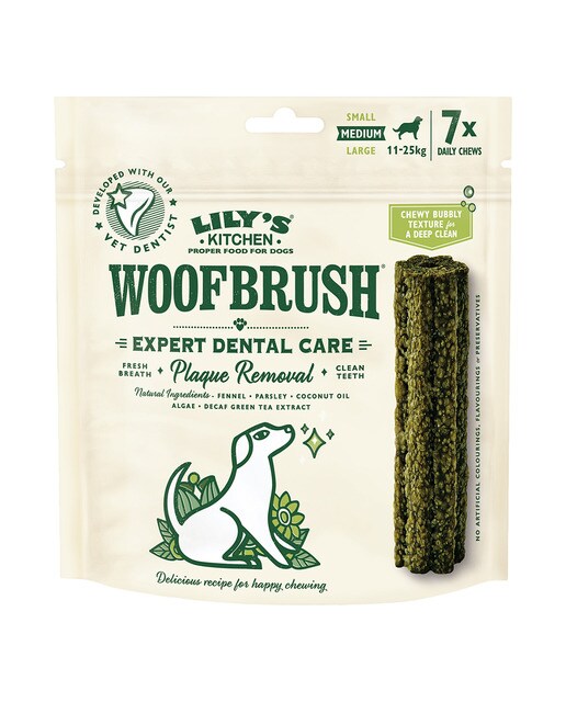Lily's Kitchen - Snack dental para perros medianos Lily's Kitchen Woofbrush Chew