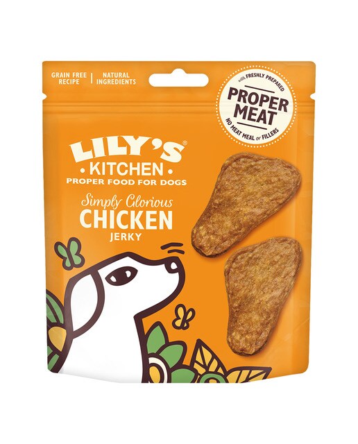 Lily's Kitchen - Snack para perros adultos Lily's Kitchen filetes de pollo Jerky grain free 70 g