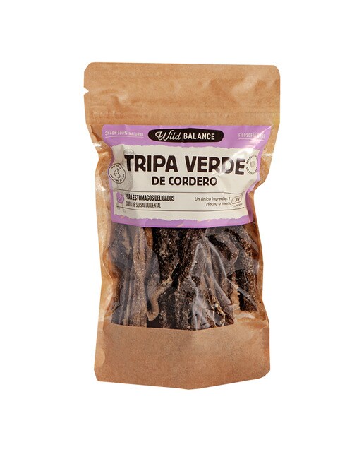Wild Balance - Snack para perros tripa verde de cordero Wild Balance 80 g