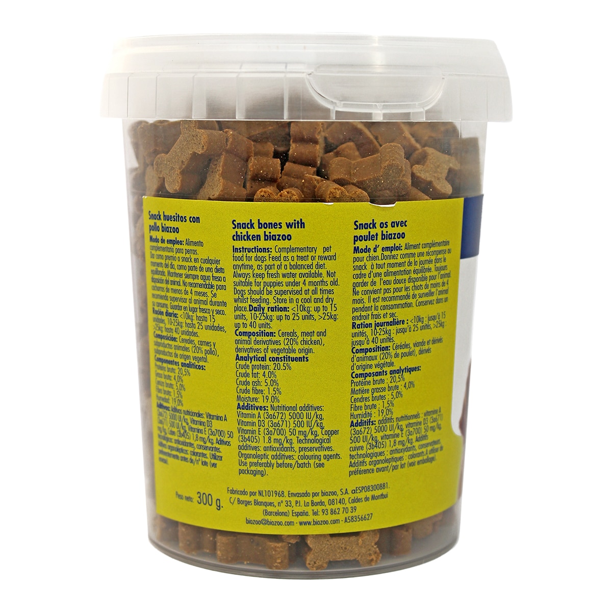 Snack para perros adultos Biazoo pollo 300 g 2