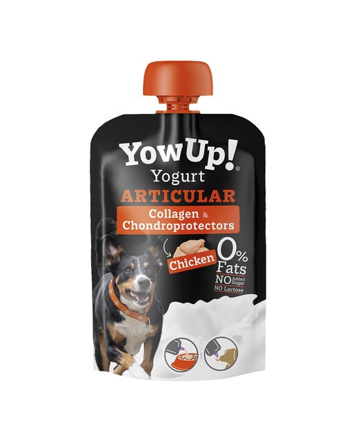 Imagen 0 de Yogur sin lactosa para perros adultos Yow Up articular condoprotector pollo 115 g