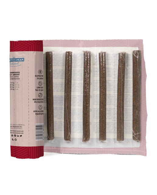 Snack para perros adultos Mediterranean Natural Serrano sticks jamón serrano 16 x 12 g 2