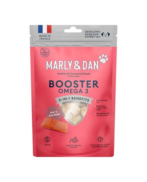 Snack para perros adultos Marly & Dan salmón liofilizado 50 g