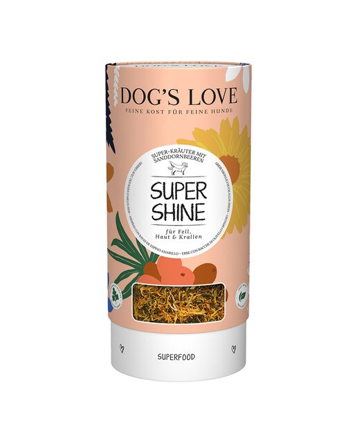 Dog's Love - Alimento complementario hierba super shine para perros adultos Dog's Love pelaje y garras 70 g