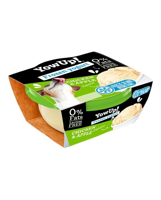 Yogur helado para perros y gatos Yow Up pollo y manzana 110 g