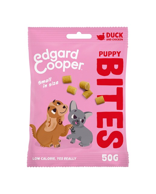 Edgard & Cooper - Snack para perros cachorros Edgard & Cooper Bites pato y pollo 50 g