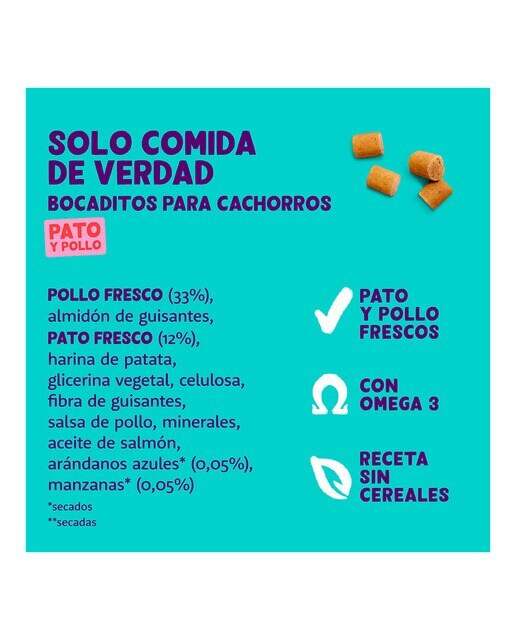Snack para perros cachorros Edgard & Cooper Bites pato y pollo 50 g 4