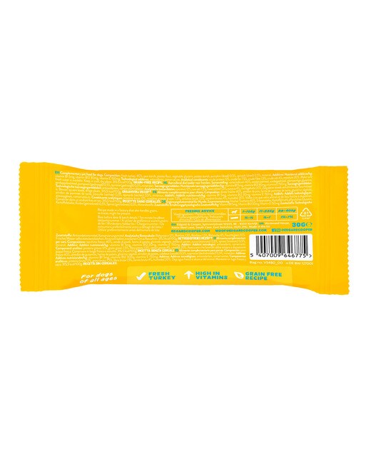 Snack para perros Edgard & Cooper barritas de pavo 30 g 6