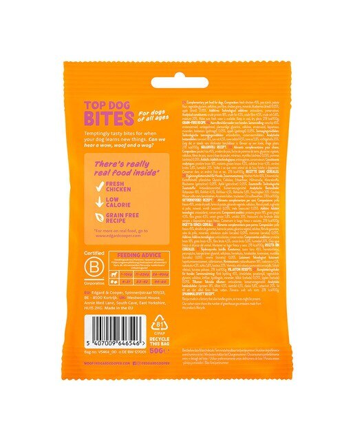 Snack para perros Edgard & Cooper Bites pollo 50 g 7