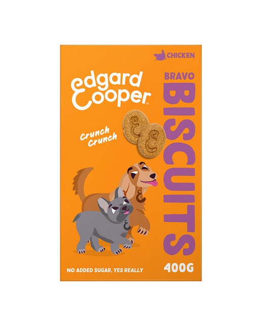 Edgard & Cooper - Snack para perros Edgard & Cooper galletas Bravo pollo 400 g