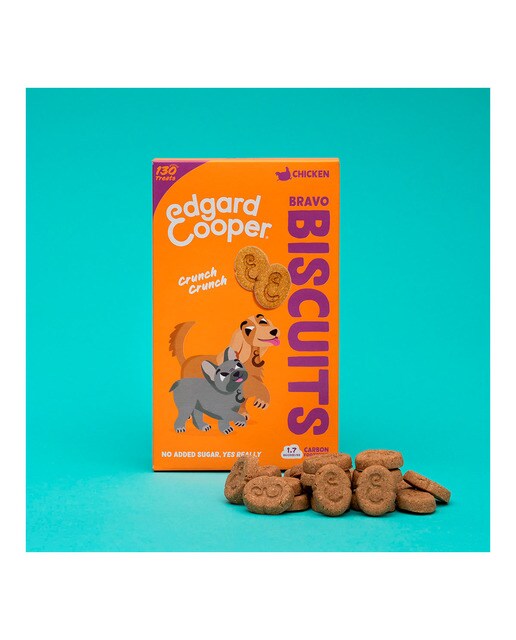 Snack para perros Edgard & Cooper galletas Bravo pollo 400 g 2