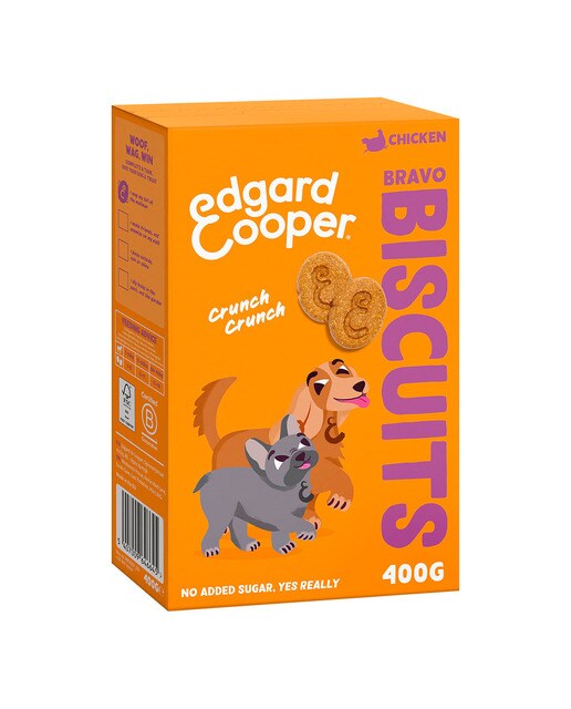 Snack para perros Edgard & Cooper galletas Bravo pollo 400 g 3