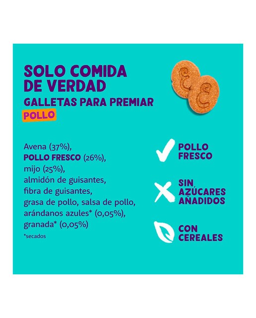 Snack para perros Edgard & Cooper galletas Bravo pollo 400 g 6