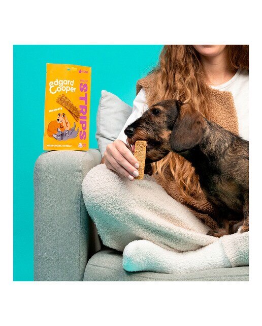 Snack para perros Edgard & Cooper tiras de pavo y pollo 75 g 3