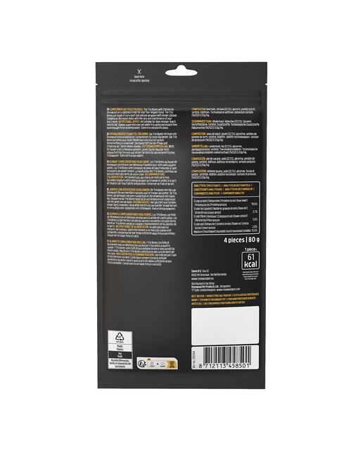 Snack para perros adultos minis y pequeños Rosewood trío huesos pollo 4 sticks 2