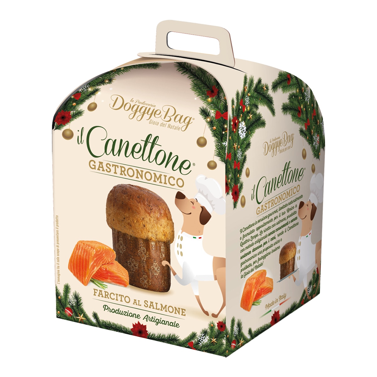 Doggyebag – Panettone para perros Doggyebag canettone gastronómico con salmón 125 g.