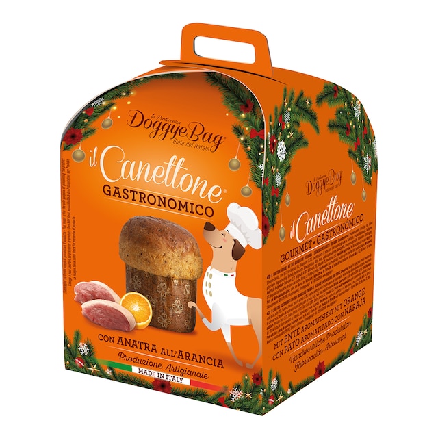 Imagen 0 de Panettone para perros Doggyebag canettone gastronómico pato a la naranja 125 g