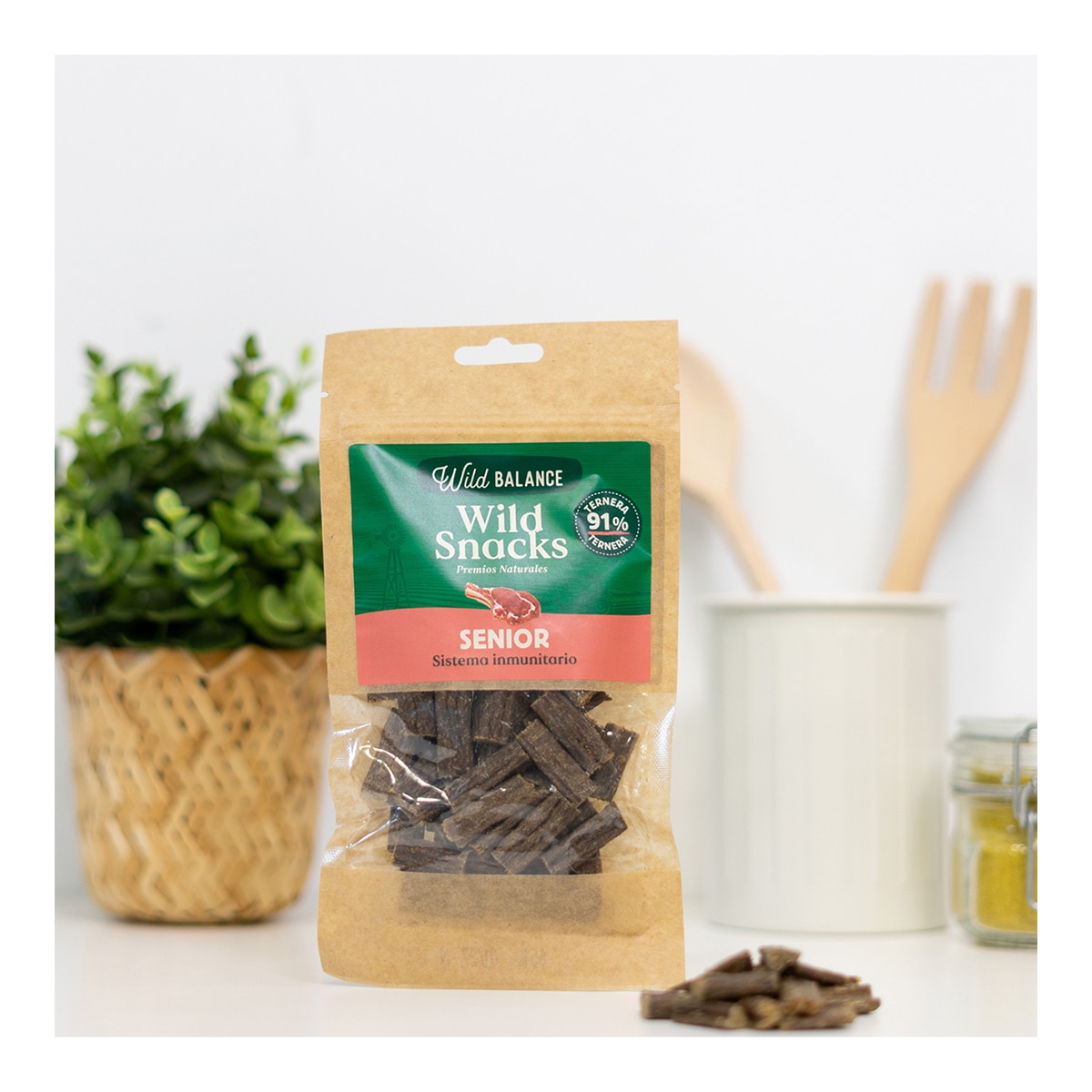 Snack para perros sénior tripa verde de cordero Wild Balance 75 g 3