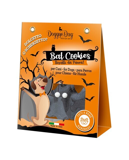 Snack para perros adultos Doggyebag galletas murciélago Halloween 50 g