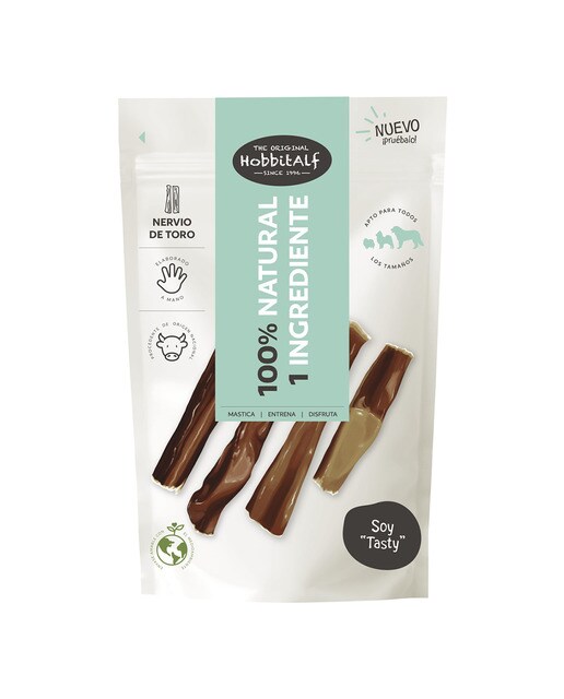 Hobbitalf - Puntas de nervio de toro naturales para perros adultos Hobbitalf 100 g