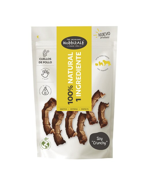Hobbitalf - Cuello de pollo natural para perros adultos Hobbitalf 100 g