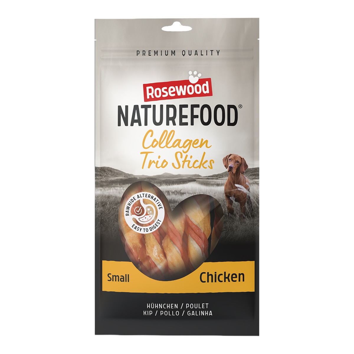 Snacks para perros adultos naturefood colagen trio Rosewood pollo 100 g 1