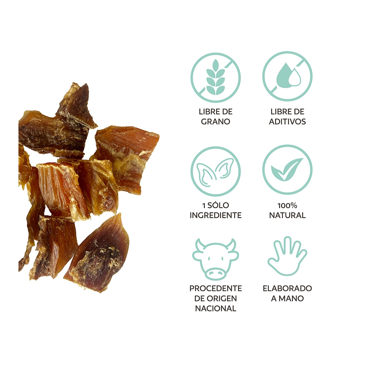 Tendón de ternera natural para perros Hobbitalf 100 g 4