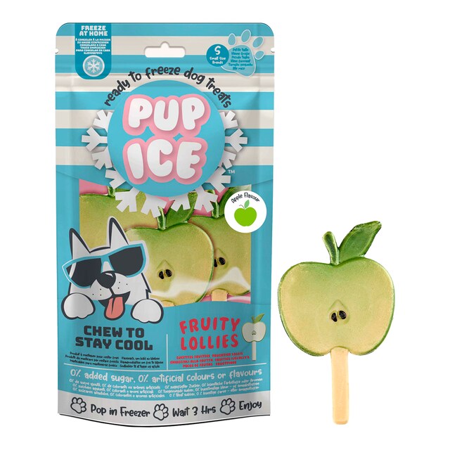 Snack helado para perros adultos pequeños manzana 3 unidades Pup Ice 90g
